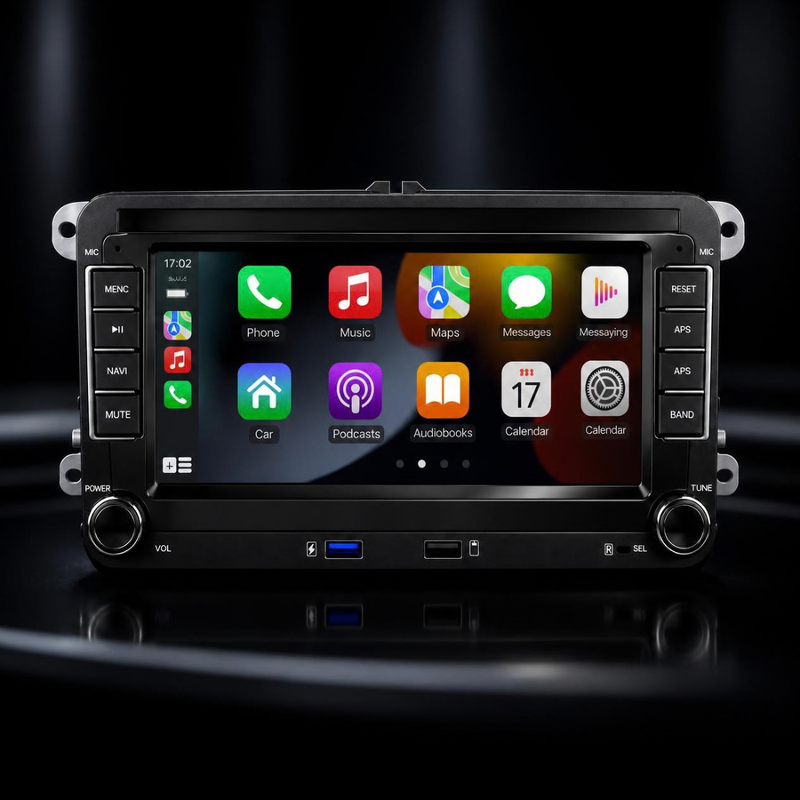 7" CarPlay & Android Auto Radio | VW, SEAT & Skoda image 1